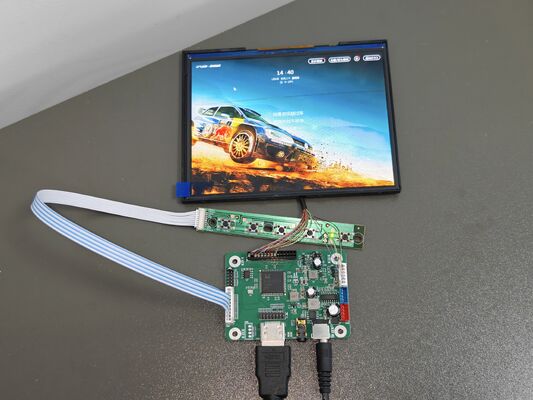 6.4 inch TFT display module with 1024x768 resolution and LVDS interface for vehicle applications