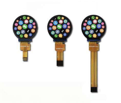 0.9 Inch Round TFT Display LCD Screen with 128x128 Resolution and 350cd/m2 Brightness ST7735 Driver