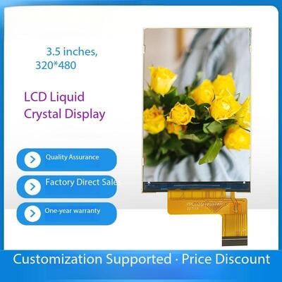 3.5 Inch IPS TFT Color Display Module with MCU 8bit Interface All View Angle and ST7796U Driving IC for Industrial Applications