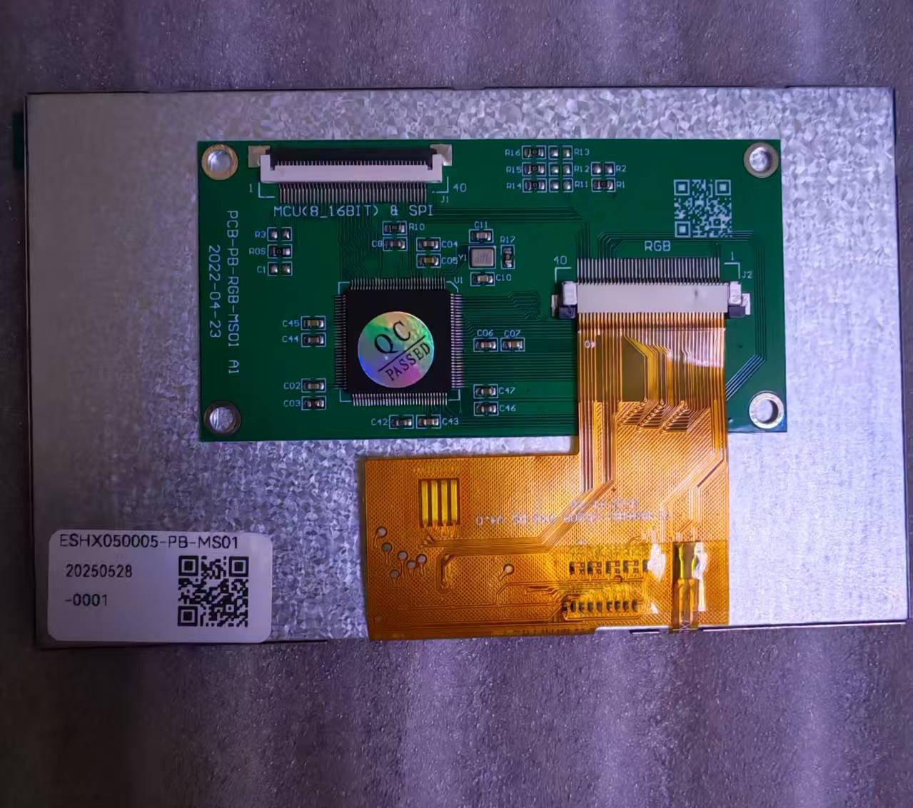 Pantalla LCD TFT de 5 pulgadas, resolución 800x480, interfaz SPI, 400 ...