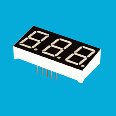 Pantalla LED Epaper de 0,4 pulgadas, blanco, 3 dígitos, 7 segmentos