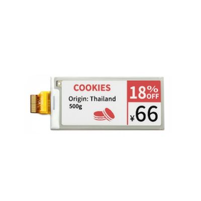 2Display de papel electrónico de 9 pulgadas con resolución 128x296 e interfaz SPI para estantes electrónicos y notas adhesivas