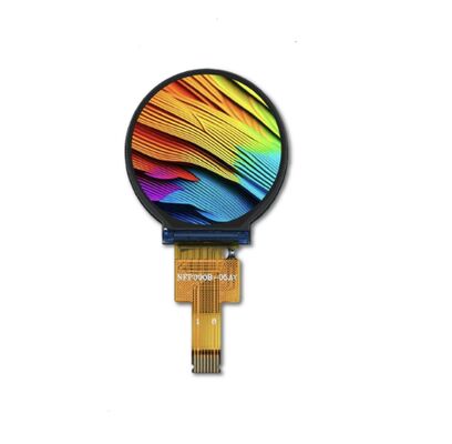 0.9 Inch Round TFT Display LCD Screen with 128x128 Resolution and 350cd/m2 Brightness ST7735 Driver
