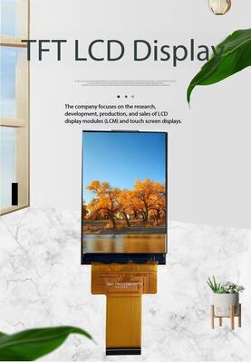 Pantalla TFT IPS de alto brillo de 2,35 pulgadas con resolución de 320 (RGB) x480 e interfaz RGB de 700 nits ST7701S IC 5 LEDS Prueba de instrumentos con vista completa
