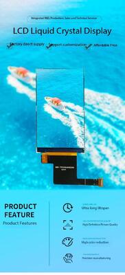 Pantalla TFT a color de 3.1 pulgadas con resolución 480(RGB)x800, interfaz MIPI, pantalla LCD TFT a color IPS con ST7701S, vista completa, 450 nits