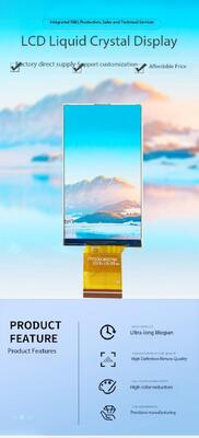 3.0 pulgadas IPS TFT Color Display Module con 960 ((RGB) x240 Resolución, Interfaz RGB y todos los ángulos de visión
