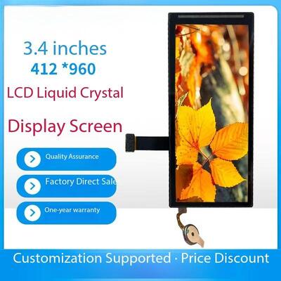 Pantalla TFT a color de 3.4 pulgadas con resolución 412(RGB)x960, interfaz MIPI 2L, pantalla LCD TFT IPS para equipos médicos